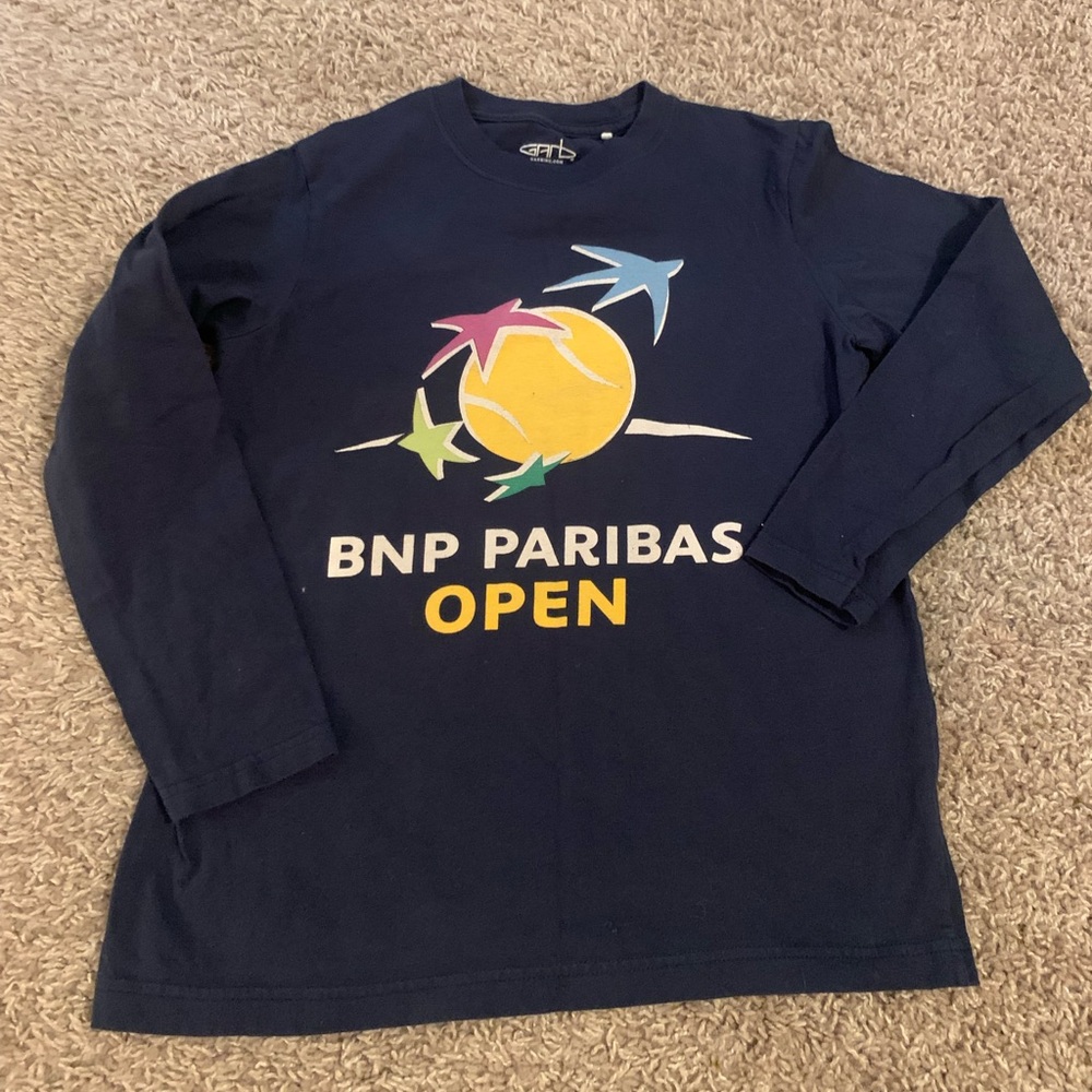 Size 7/8 youth BNP Paribas Open long sleeve